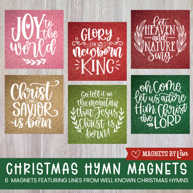 Christmas Carols Magnets {SET OF 6}