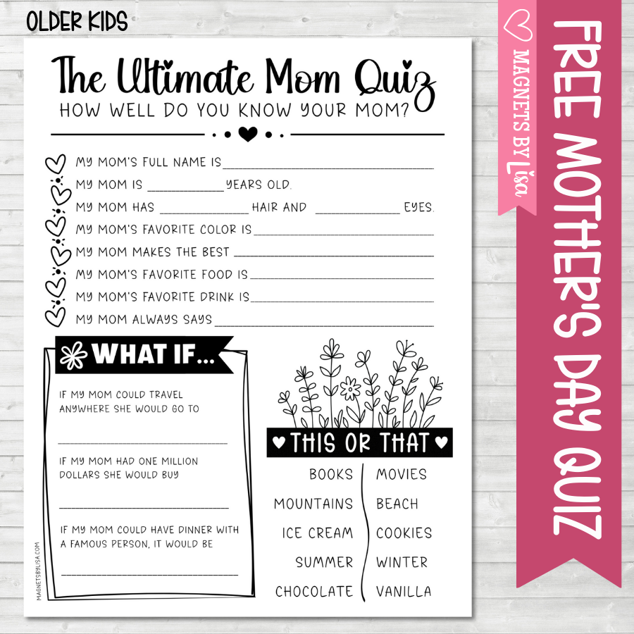 Free Download for Mother's Day