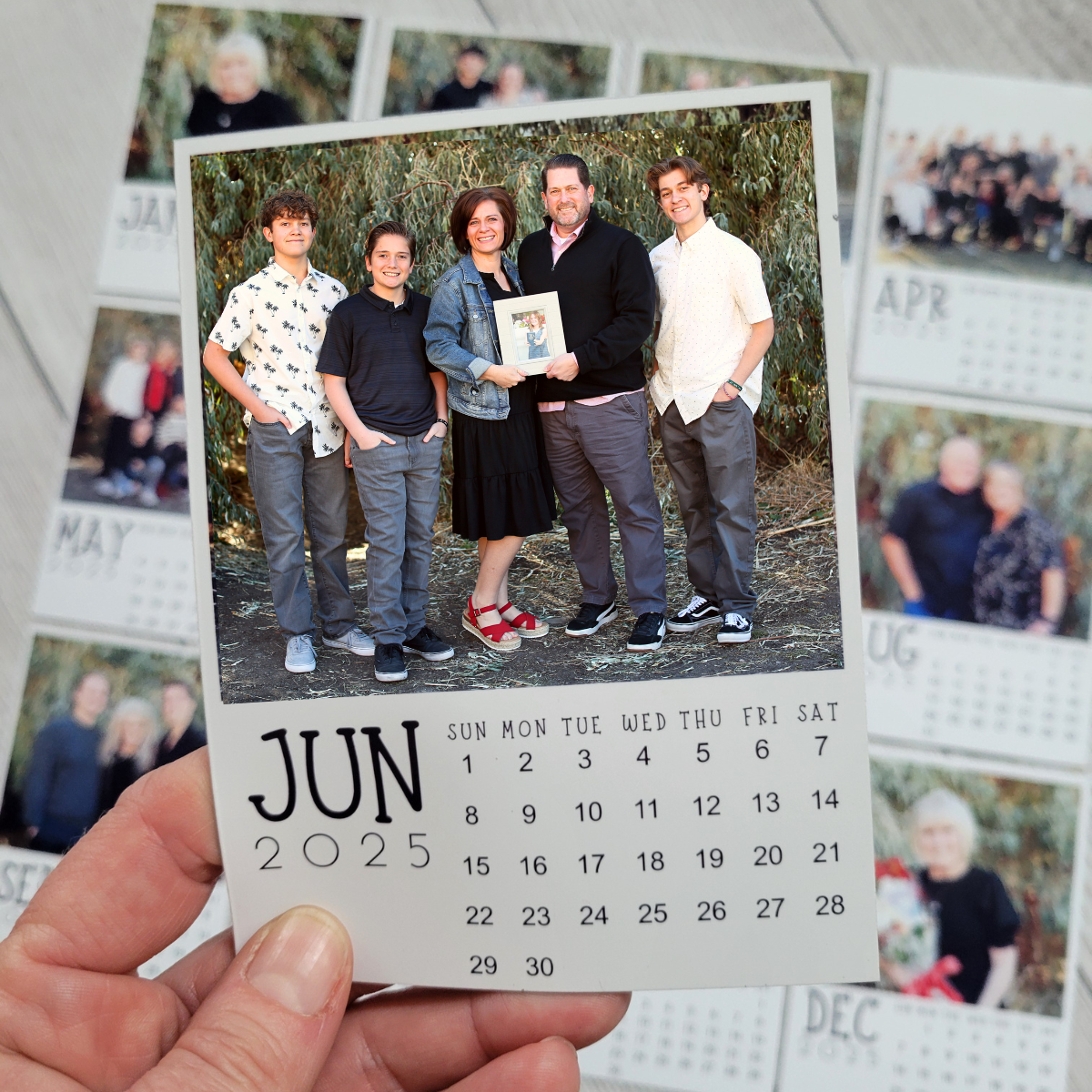 Month by Month Family Photo Calendar