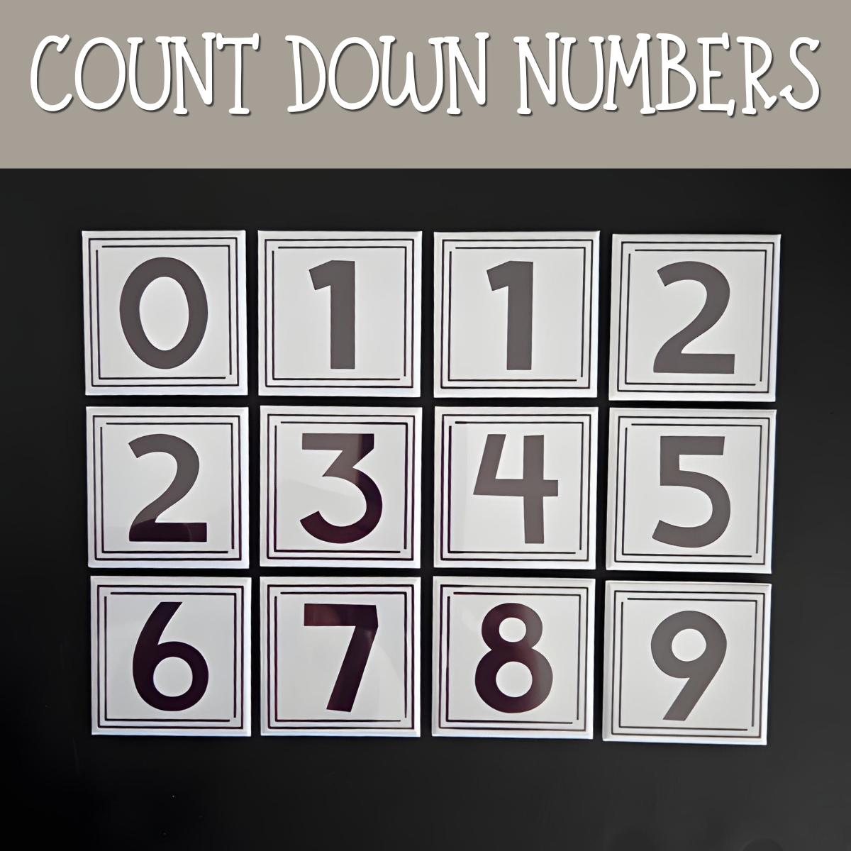 {Missionary Countdown} 2x2 Square Magnetic Frame & Magnets