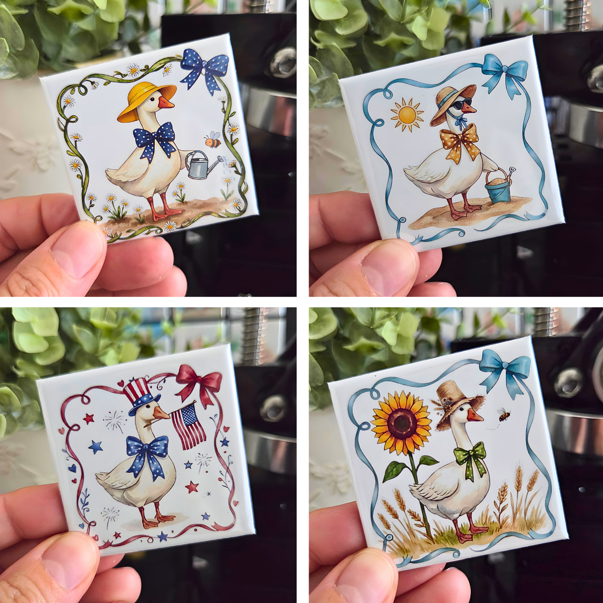 Seasonal Silly Goose Magnet Collection