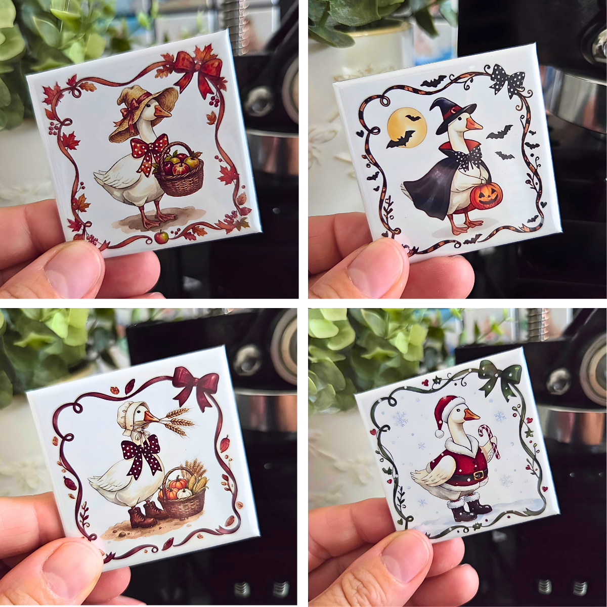 Seasonal Silly Goose Magnet Collection