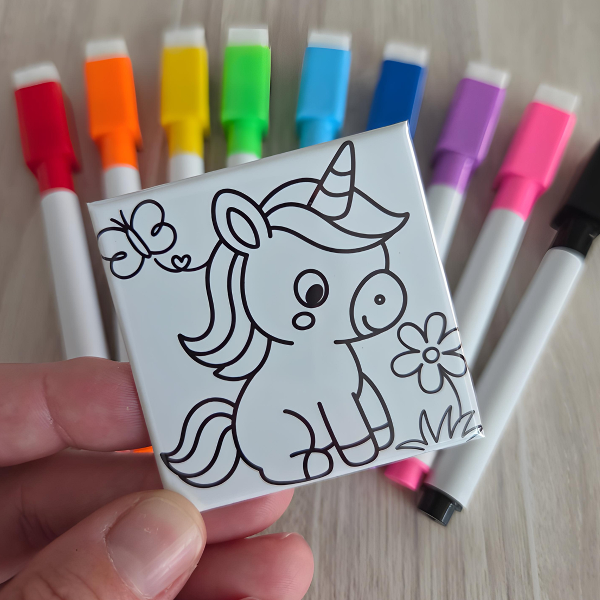 Magical Friends Dry Erase Coloring Magnets