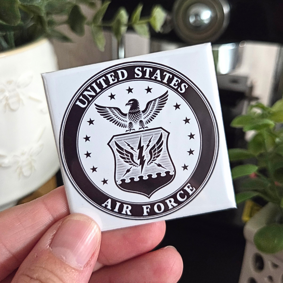 {Military Countdown} 2x2 Square Magnetic Frame & Magnets