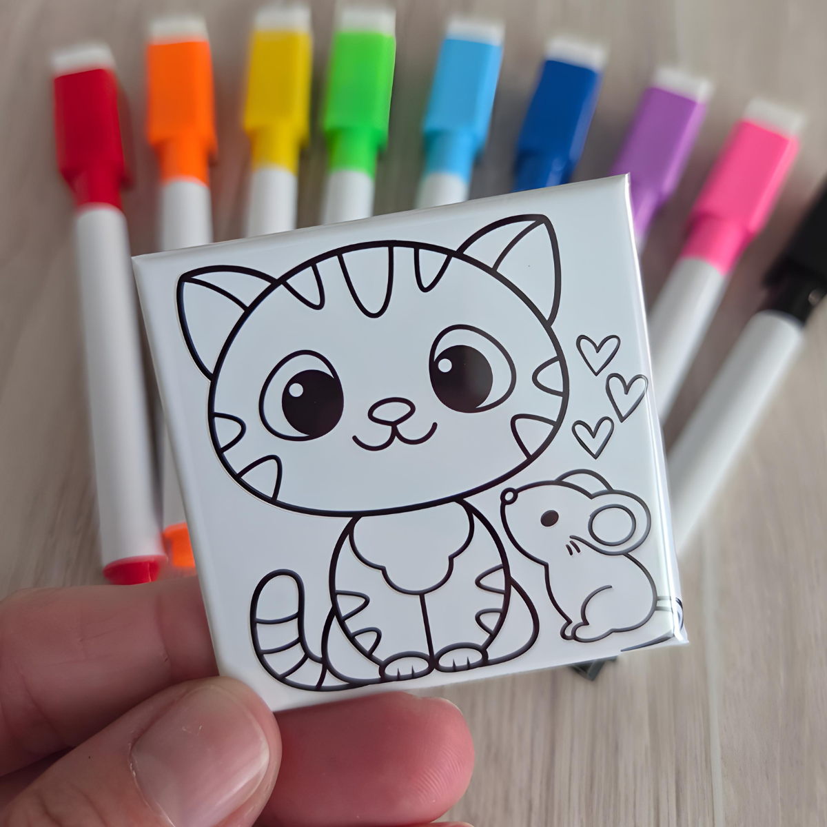 Magical Friends Dry Erase Coloring Magnets
