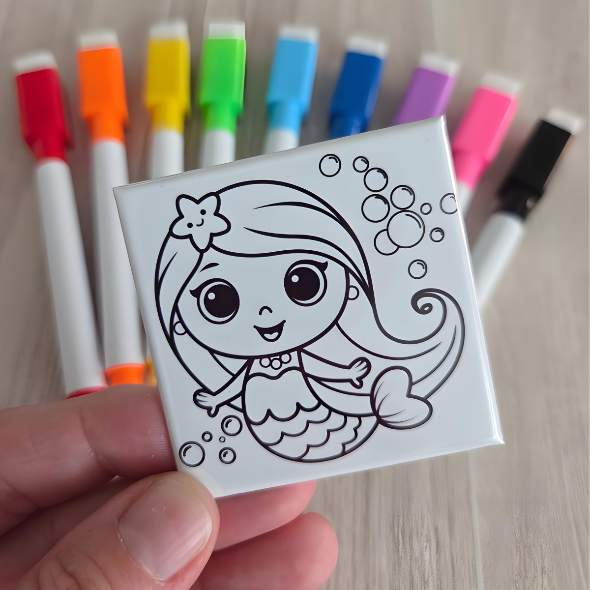 Magical Friends Dry Erase Coloring Magnets