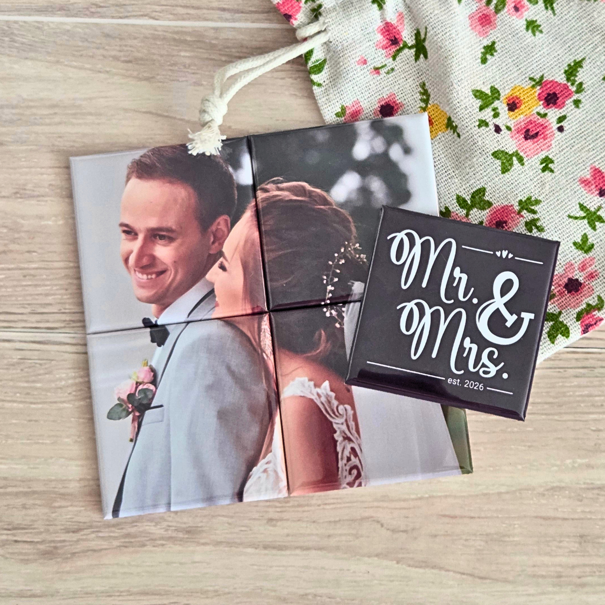 Wedding Gift Box with Mini Puzzle (4 Magnets)