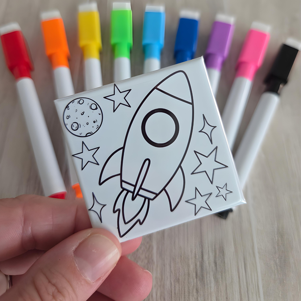 Wild & Adventurous Dry Erase Coloring Magnets