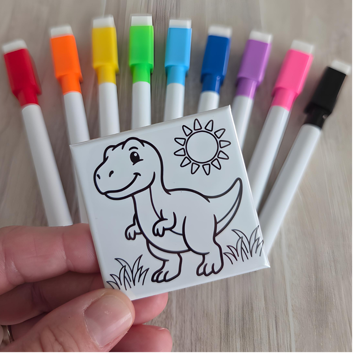 Wild & Adventurous Dry Erase Coloring Magnets