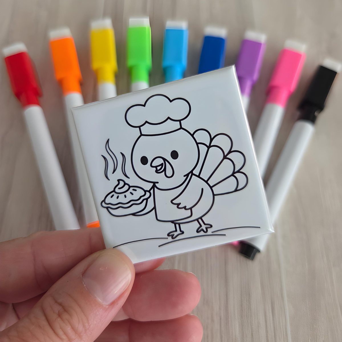 Thanksgiving Dry Erase Coloring Magnets