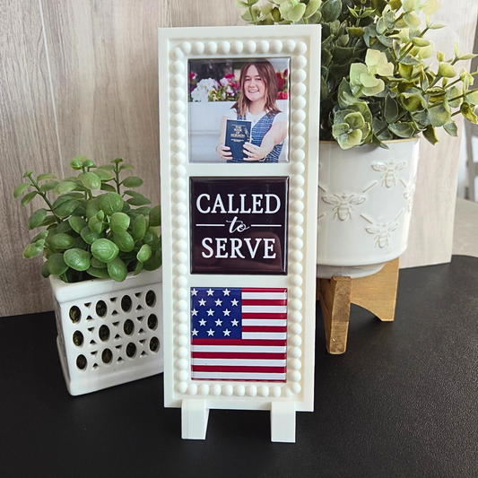 Called To Serve Missionary Magnet Trio with Magnetic Frame