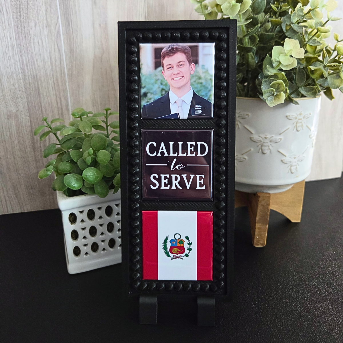 Called To Serve Missionary Magnet Trio with Magnetic Frame