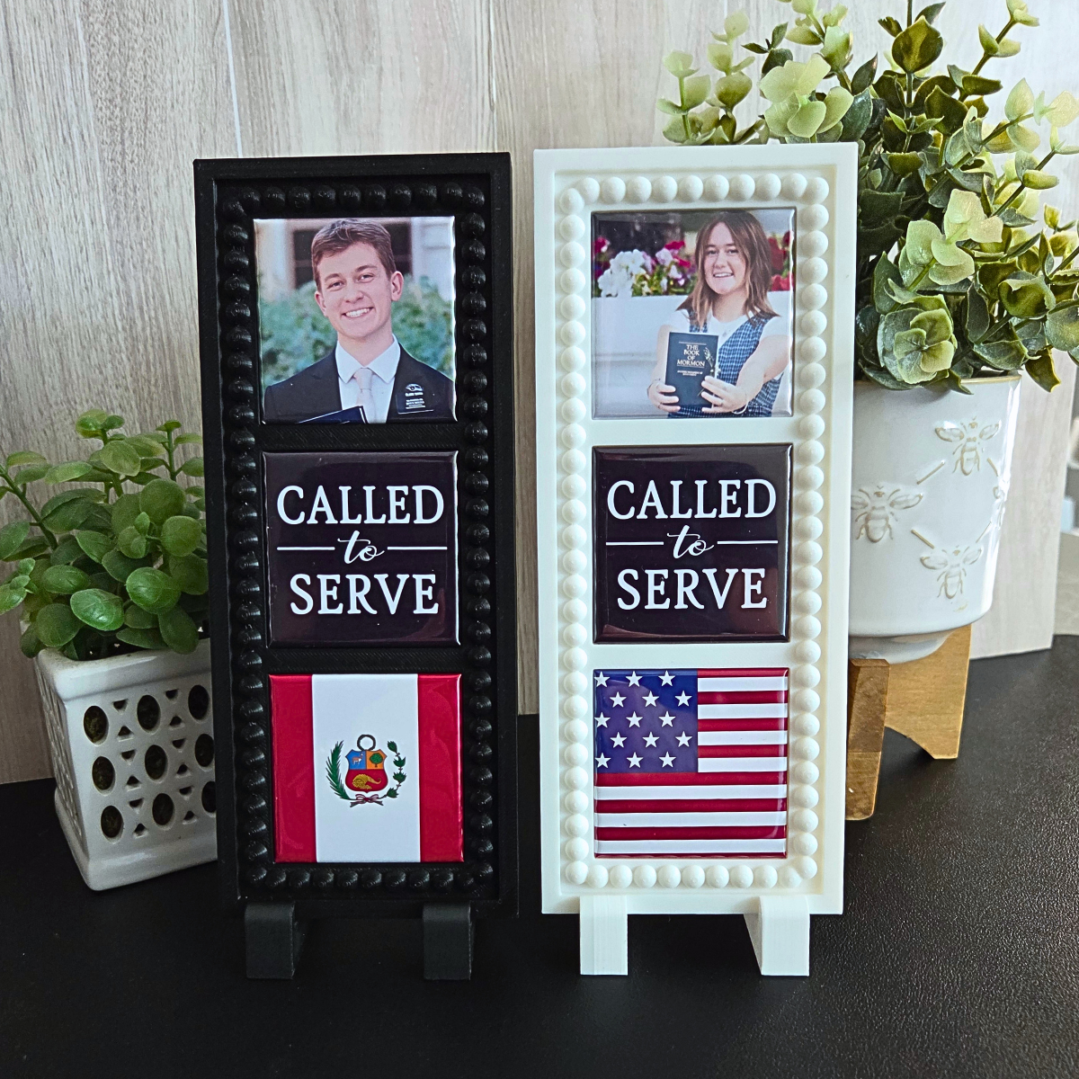 Called To Serve Missionary Magnet Trio with Magnetic Frame