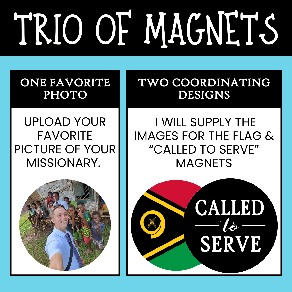 Called to Serve Missionary Magnet Trio