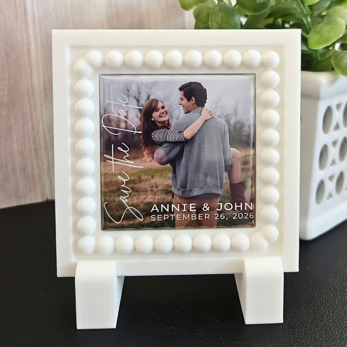 BUNDLE Save the Date Photo Magnet & Frame {NAMES & DATE ONLY}