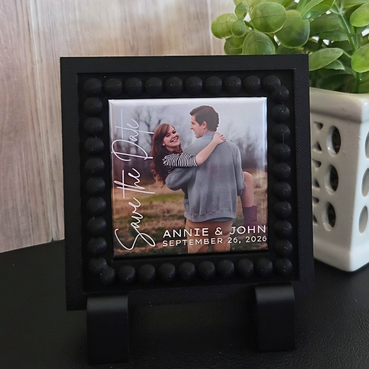 BUNDLE Save the Date Photo Magnet & Frame {NAMES & DATE ONLY}