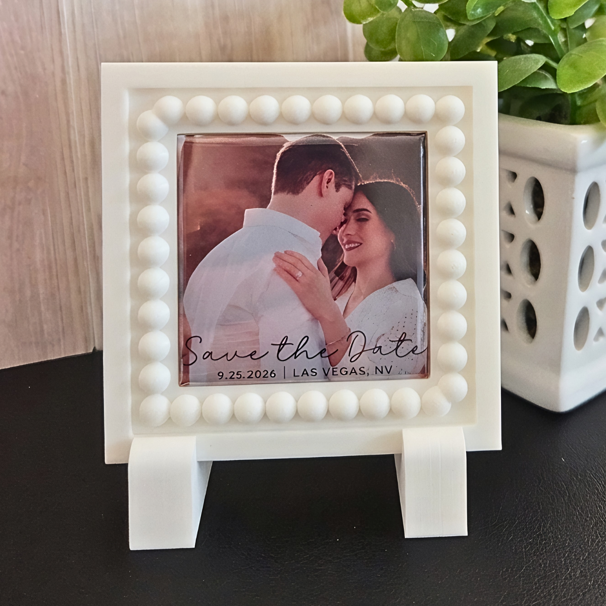 BUNDLE Save the Date Photo Magnet & Frame {DATE & LOCATION ONLY}