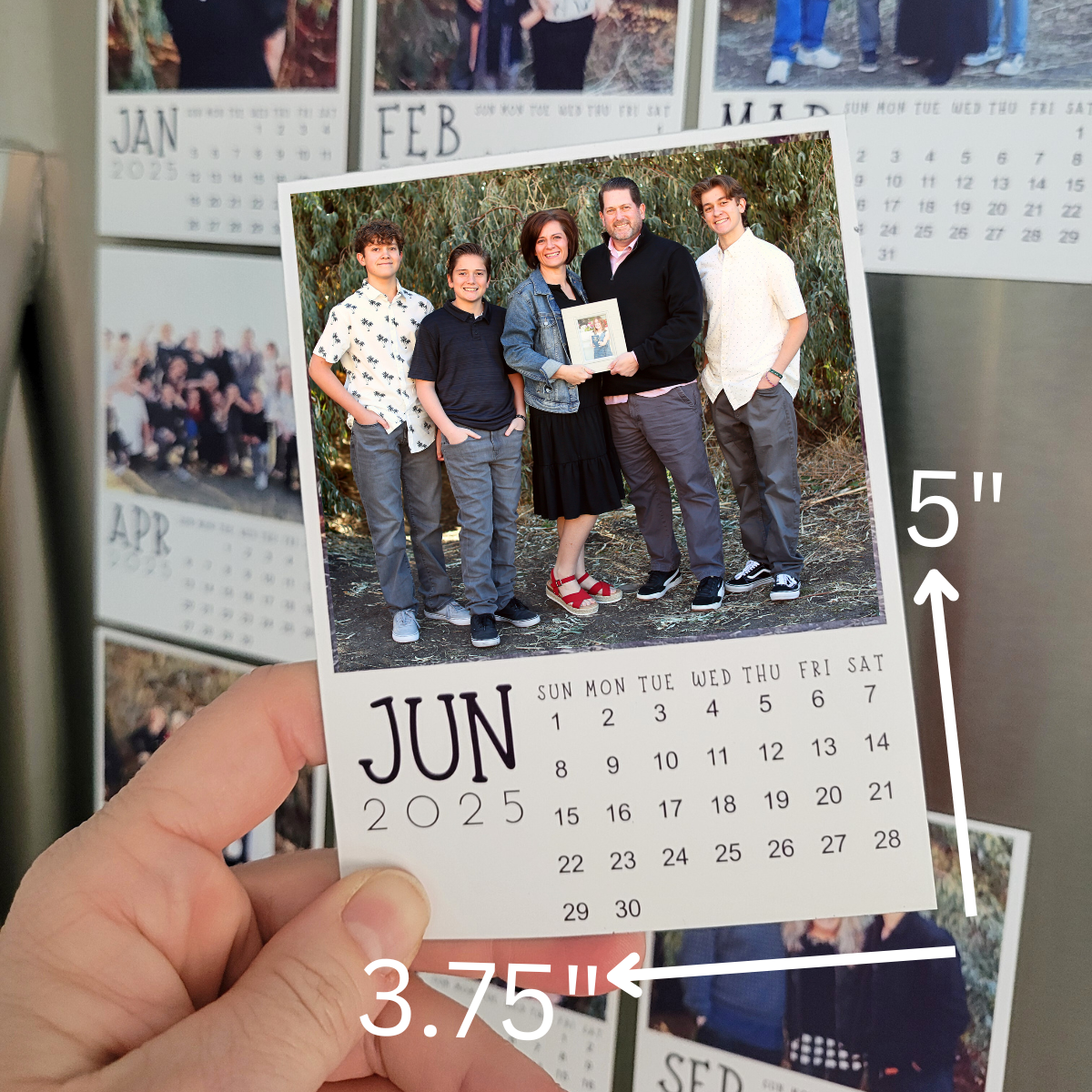 2025 Magnetic Photo Calendar