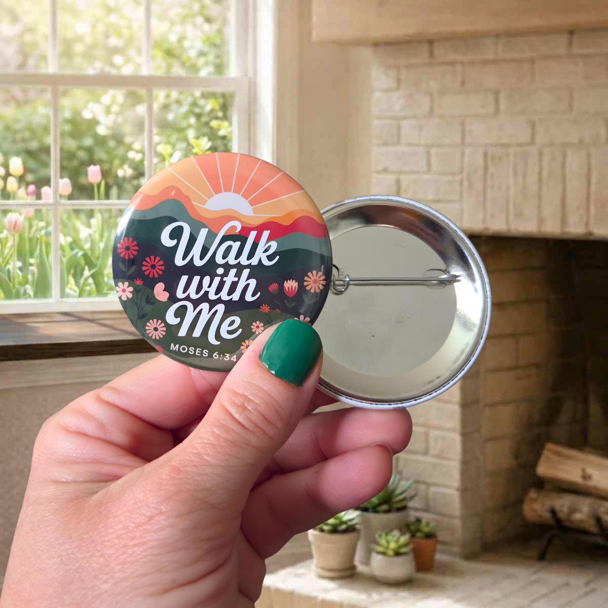 {BULK ORDER} 2026 LDS Youth Walk With Me 2.25" Round Pins