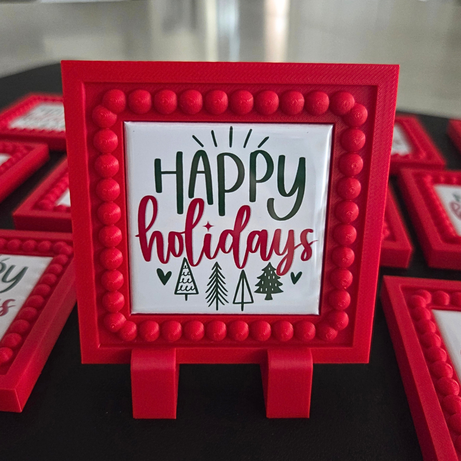 Happy Holidays Magnet and Frame