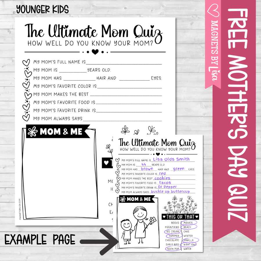 Mommy and Me activity for Mother's Day
