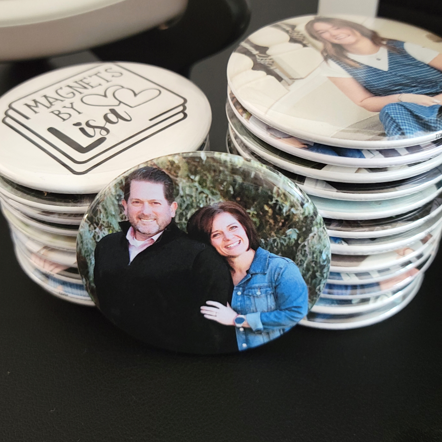 2.25" Round Custom Photo Magnets