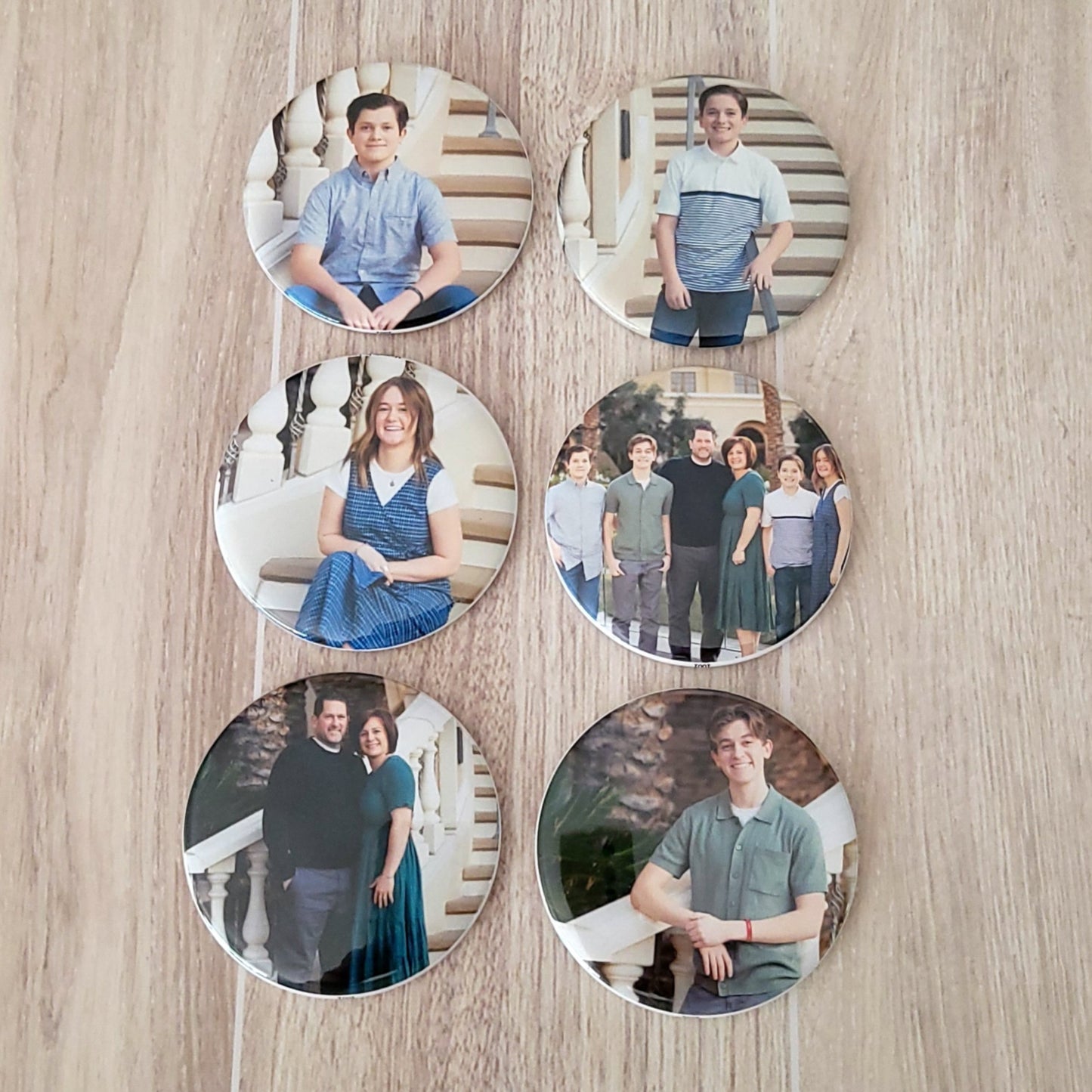 2.25" Round Custom Photo Magnets