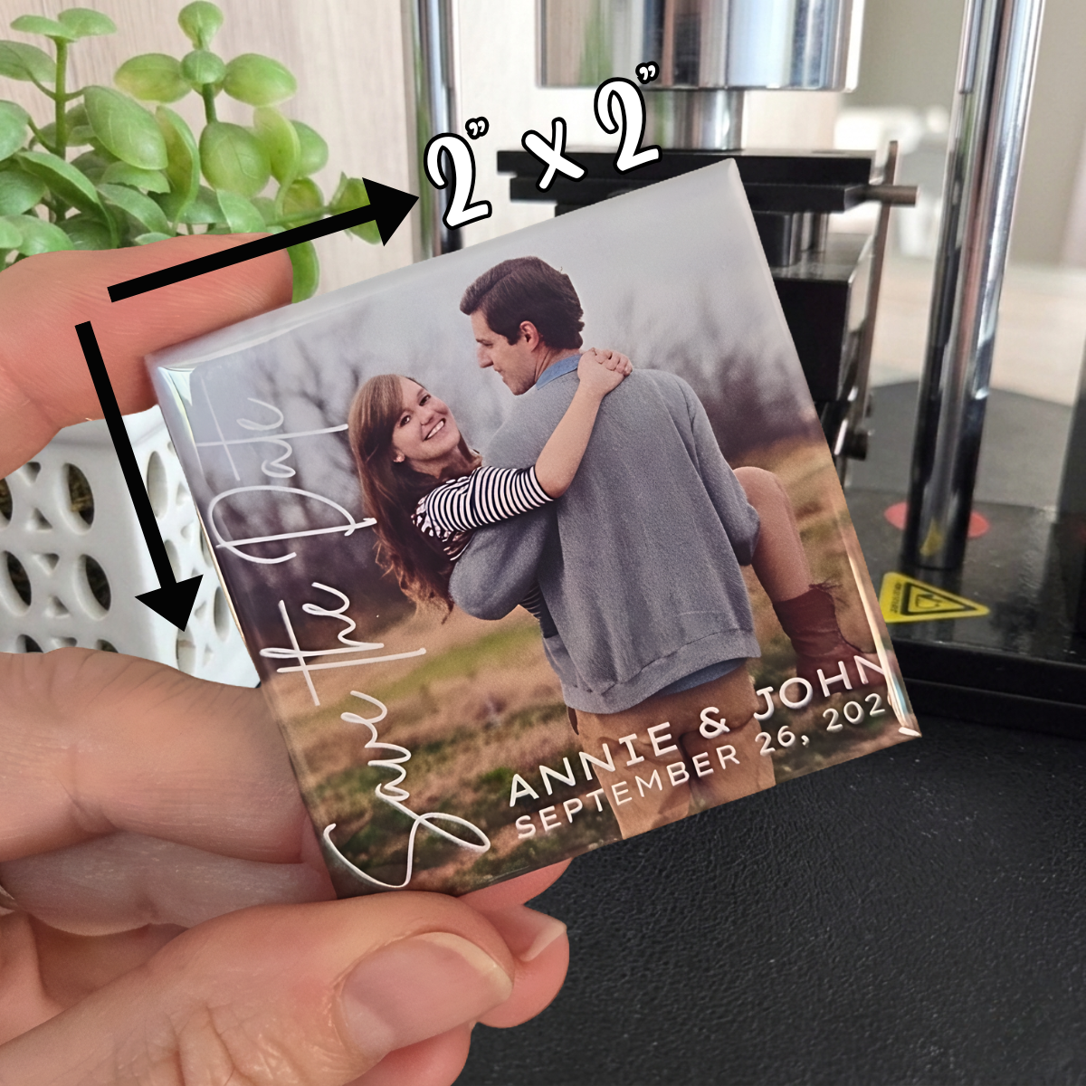 BUNDLE Save the Date Photo Magnet & Frame {NAMES & DATE ONLY}