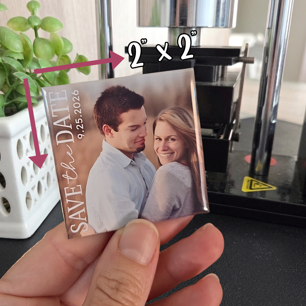 Wedding Save the Date Photo Magnet {DATE ONLY}