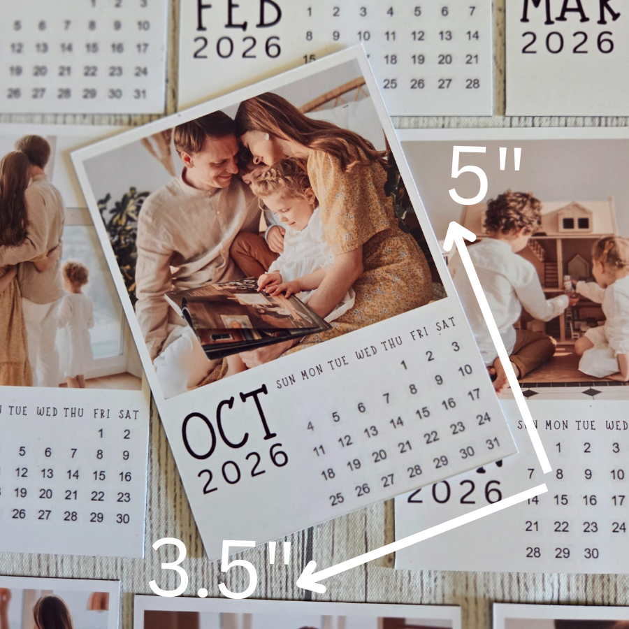 2026 Family Photo Shoot Calendar