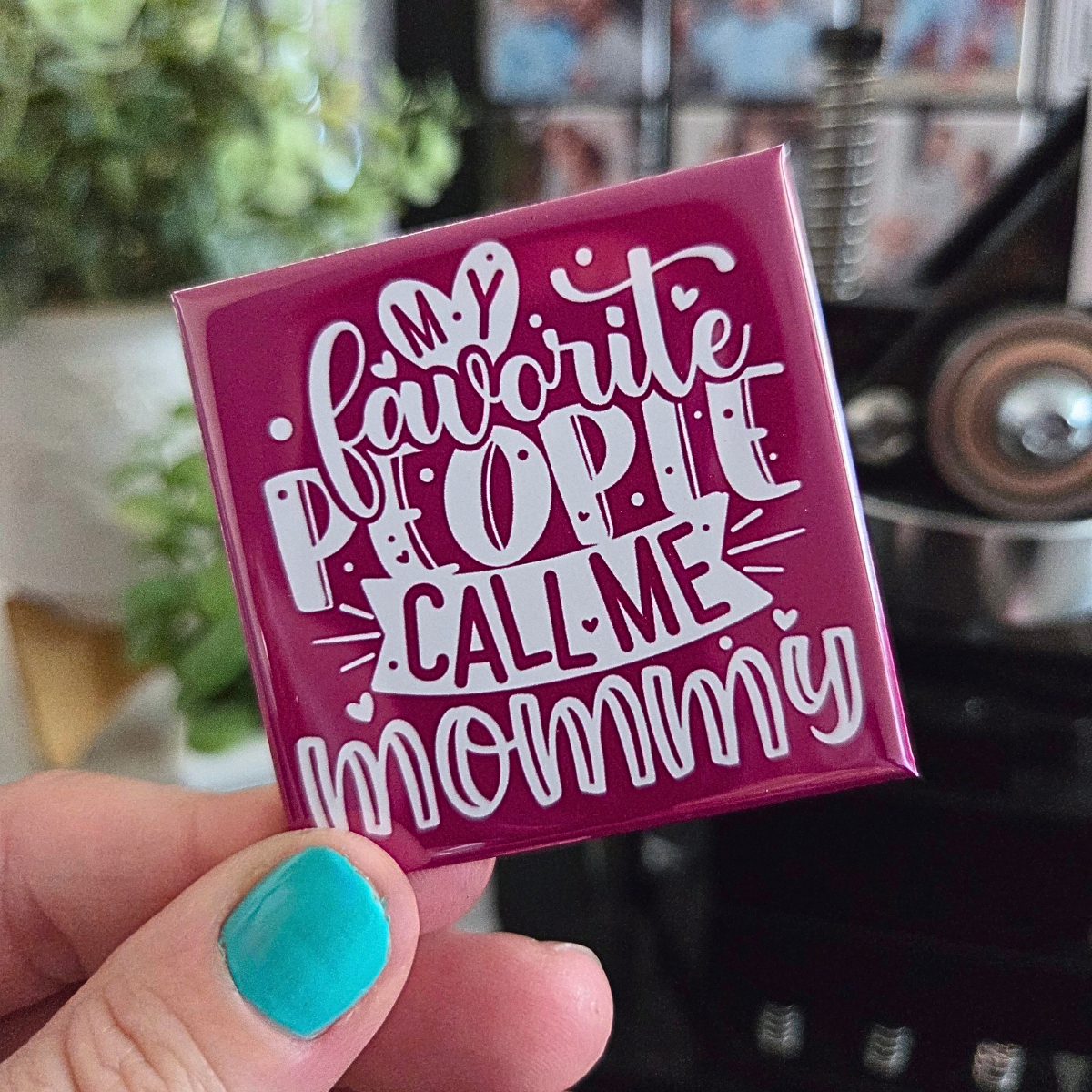 {MOTHER'S DAY BUNDLE} 3x3 Square Magnetic Frame & Magnets - WHITE FRAME